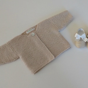 Knitting Pattern for Simple Baby Cardigan