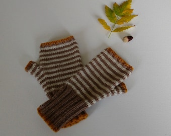 Knitting Pattern for Autumn Fingerless Gloves