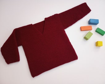 Knitting Pattern for Oliver Jumper in larger sizes