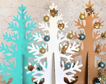 95 cm Alternativ miljövänlig julgran, snöflingegran, modern jul, juldekoration i skyltfönster