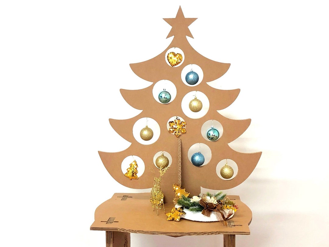 40 Flat Cardboard Christmas Tree, Alternative Christmas Tree, Cardboard
