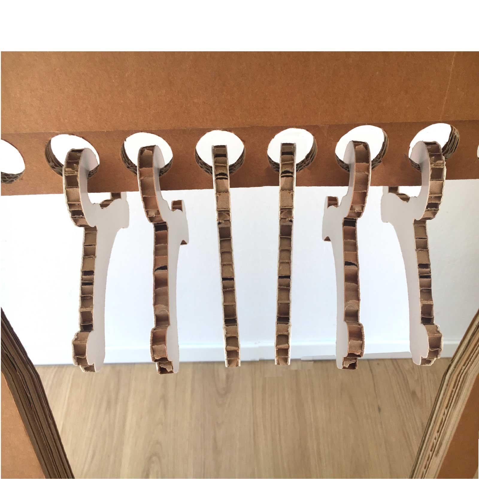 10 Dog Bone-shaped Cardboard Hangers – Eco-friendly Pet Clothes