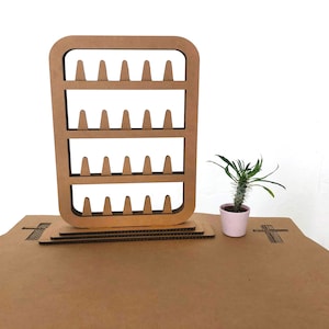 Set van 3 designer sieradendisplays, ringdisplay, kettingdisplay, armbanddisplay, kartonnen winkeldisplays