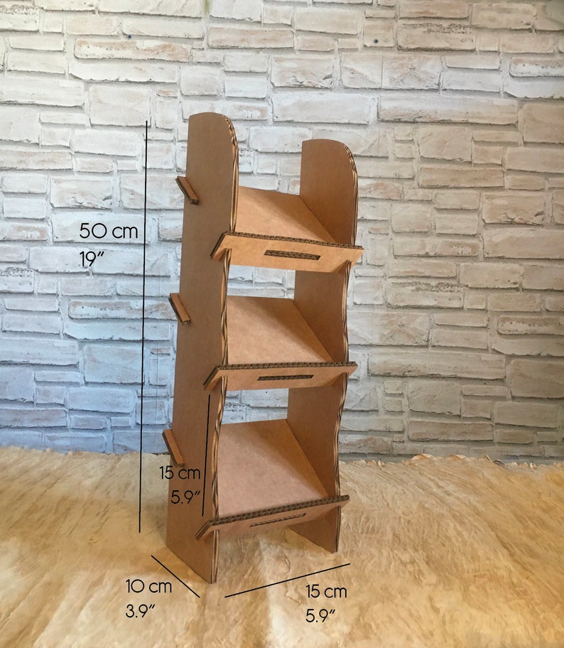 Display Shelf Inclined Shelves Merchandise Display Stand Etsy