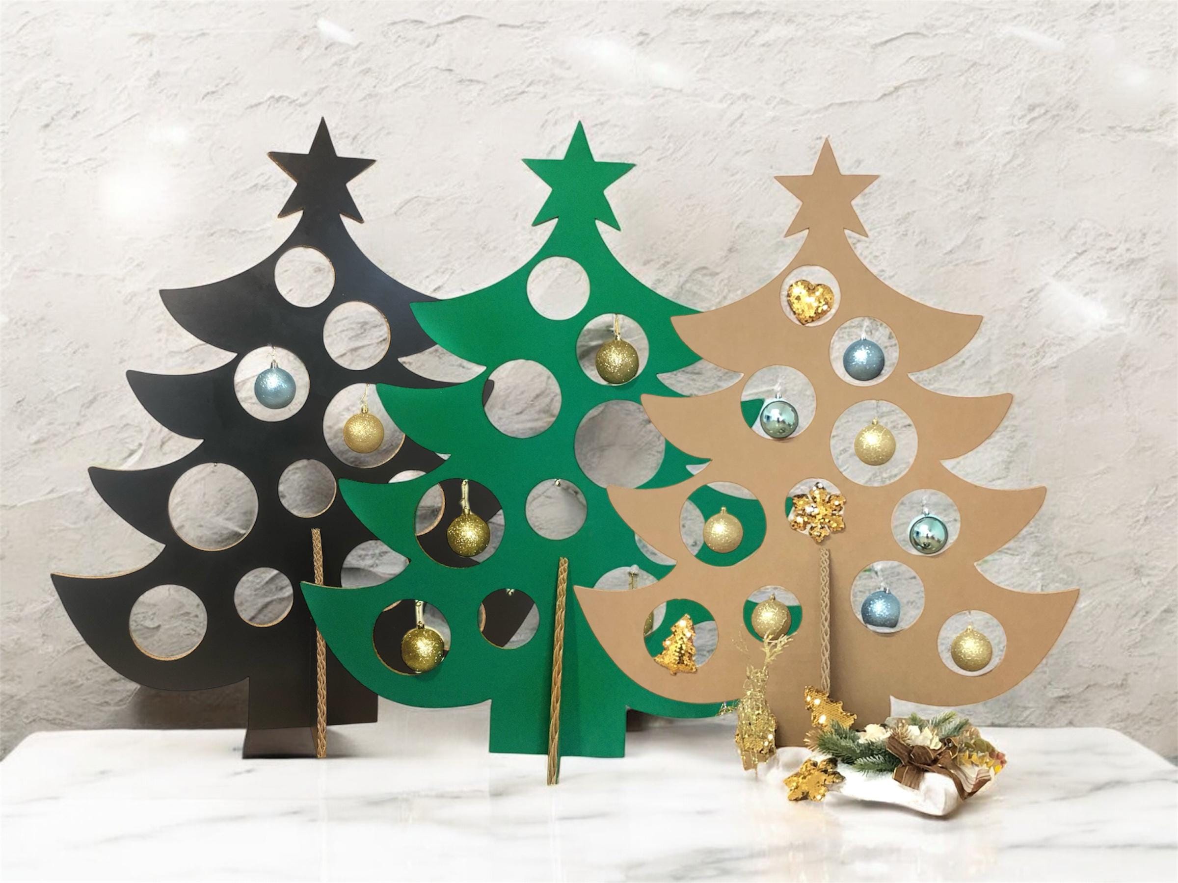 Árbol de Navidad de cartón de 95 cm, decoración para escaparate navideño,  regalo de Navidad, decoración de árbol - Etsy México, image size:2400x1800