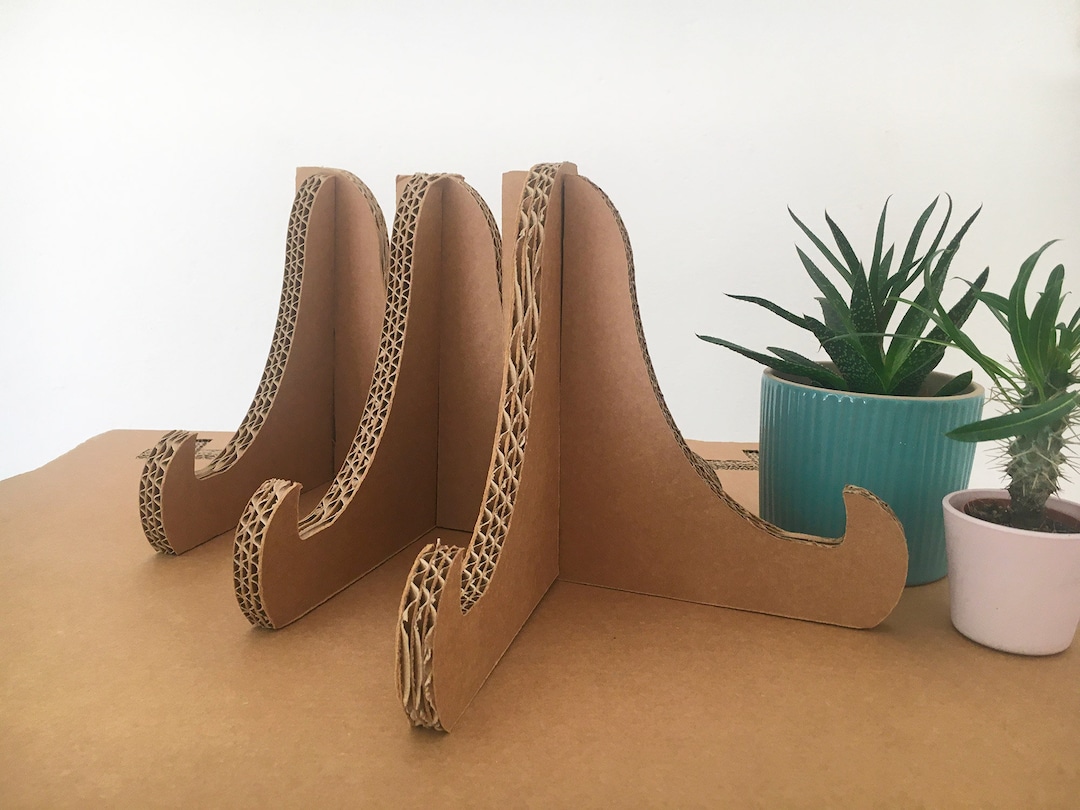 3 Plate Stand, Cardboard Display Easel, Plate Display Stand, Pedestal Stand, Wedding Sign Stand