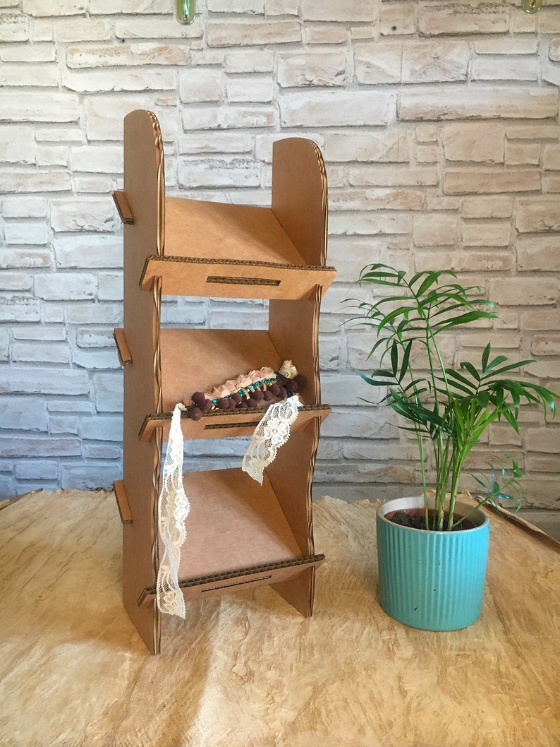 Display Shelf Inclined Shelves Merchandise Display Stand Etsy