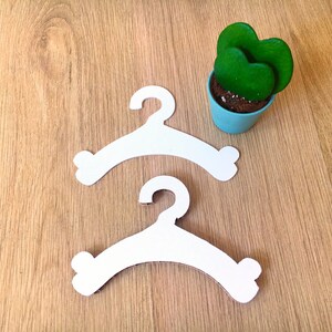 10/30/100 Grucce di cartone per abbigliamento cani, grucce per vestiti cani, regalo per cane e per padrone, grucce personalizzate