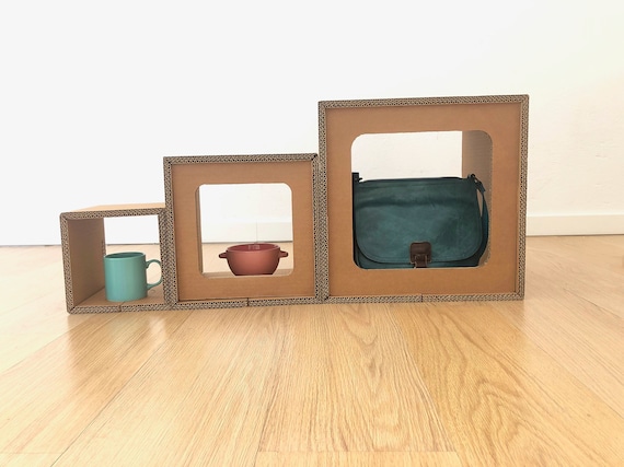 Needed an organizer so I made one out of cardboard instead of purchasing  one. : r/ZeroWaste