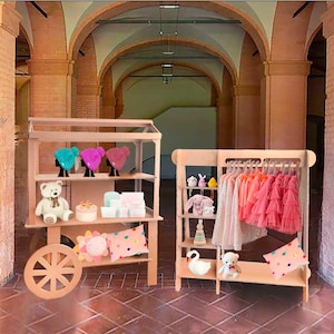 Prague Set – Cardboard Event Cart, Garment Rack & Display Table, Eye-Catching Pop Up Booth Display