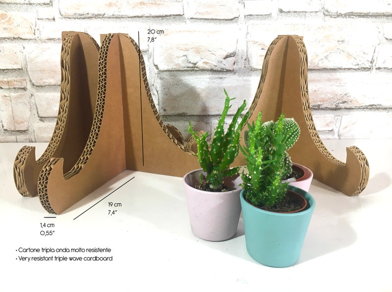 3 Plate Stand Cardboard Display Easel Plate Display Stand Etsy