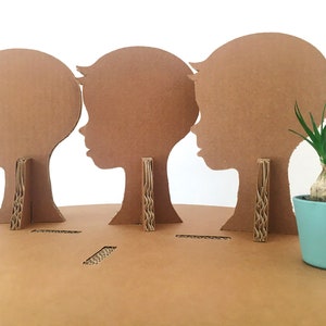 Maniquí de cabeza de niño, expositor de cartón, expositor de cabeza de niño, expositor de sombrero de niño, soporte para sombrero de niño, juego de 3