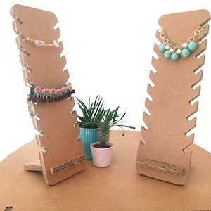 Meerdere ketting display, kartonnen sieraden display voor showcase, markt, counter display, totem ketting houder