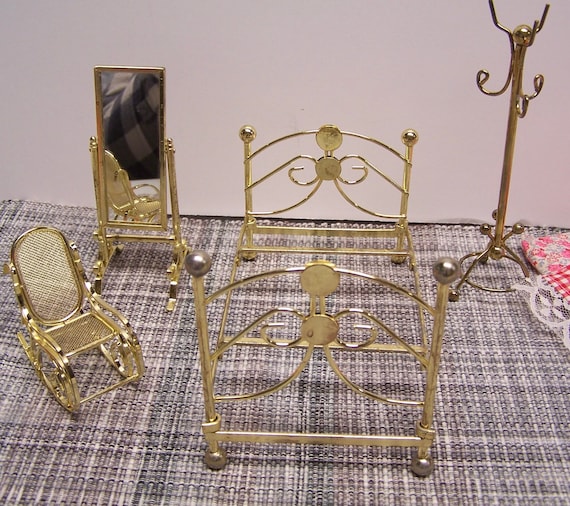 Brass sales dollhouse furniture
