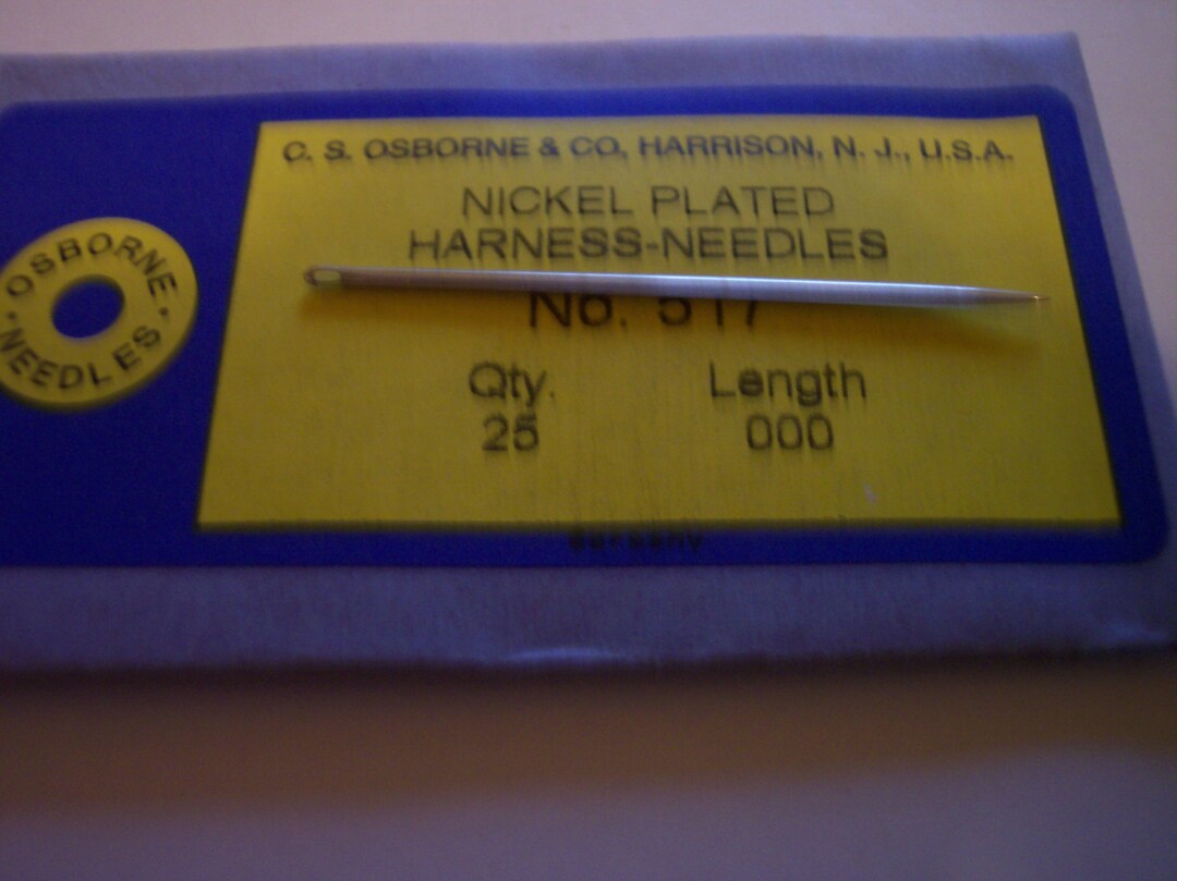 HARNESS NEEDLES Size 000 Pack of 25 Etsy