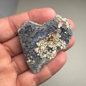 Polished Moss Agate Slice: Indonesian Crystal (24 grams)
