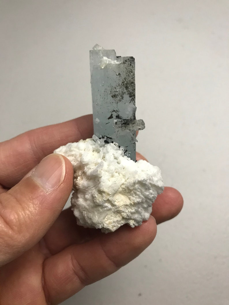 Aquamarine with Tantalite