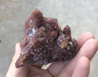 Red Quartz Cluster