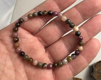 Natural Multiple Color Tourmaline Bracelet