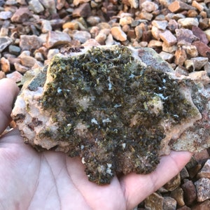 Epidote and Quartz Mineral Specimen
