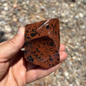 Natürlicher Mahagoni Obsidian roh