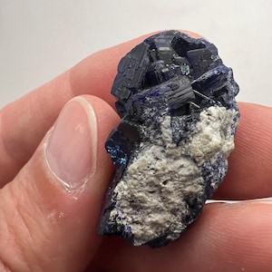 Milpillas Azurite Crystal with Malachite