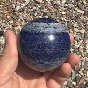 69mm Lapis Lazuli Sphere shown