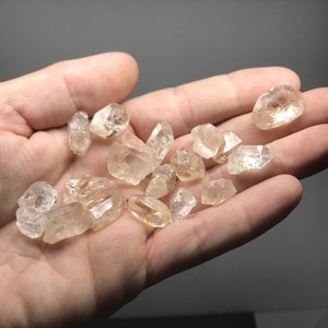 ALL 54.5 grams shown Natural Topaz Crystals image 1
