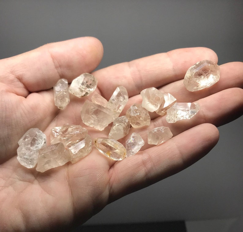ALL 54.5 grams shown Natural Topaz Crystals image 1
