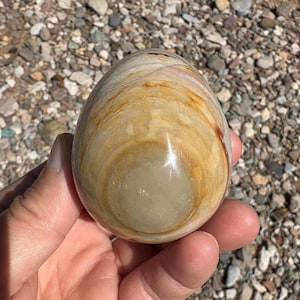 Polychrome Jasper Egg comes with an acrylic base