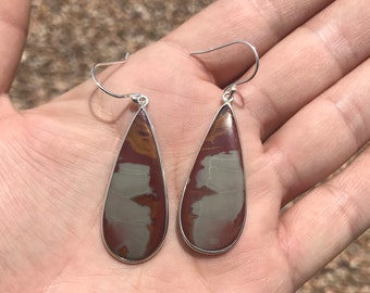 Noreena Jasper and .925 Sterling Silver Earrings