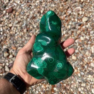Large Polished Malachite Freeform - Congo