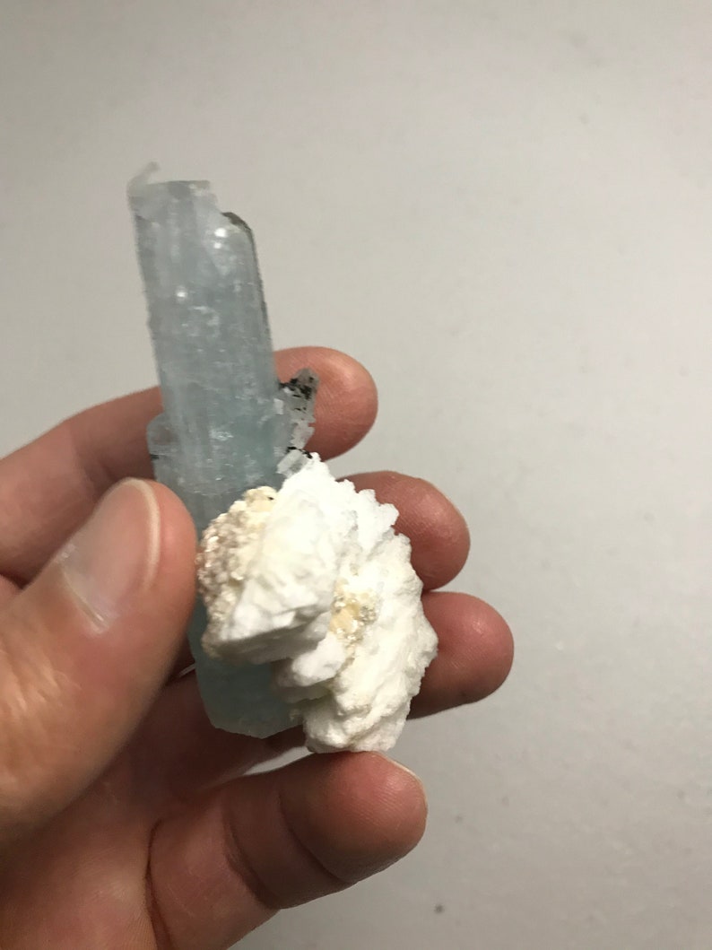 Aquamarine with Tantalite