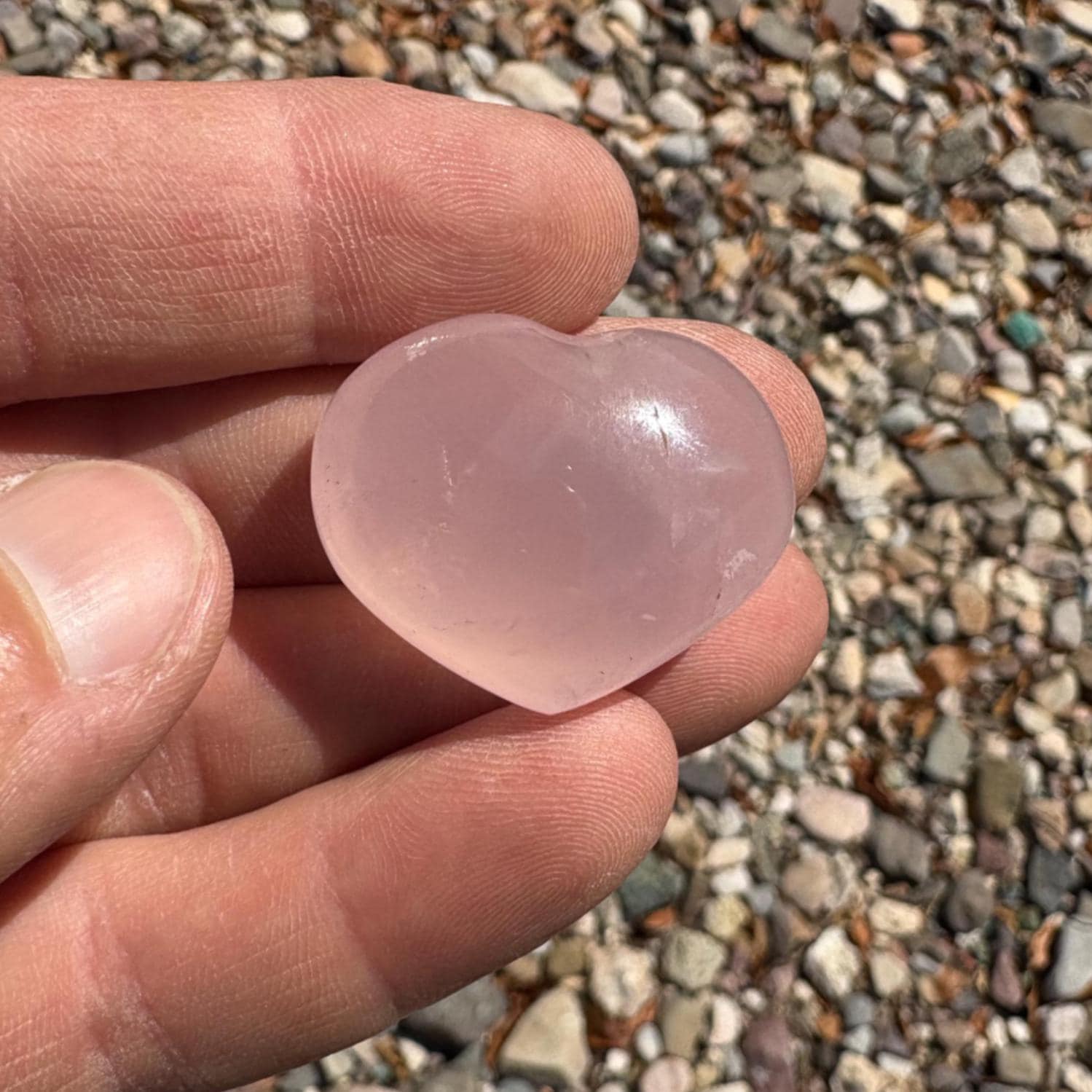 磨き上げられたローズクォーツクリスタルハート - Etsy 日本