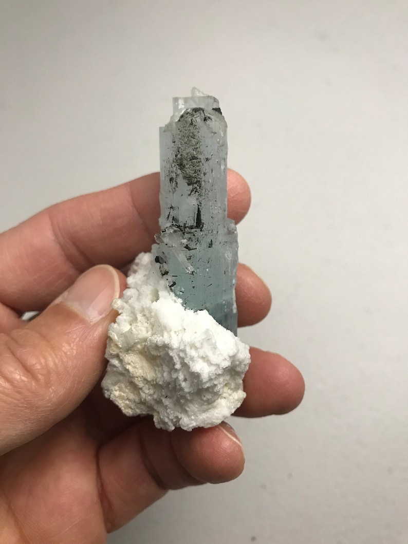 Aquamarine with Tantalite