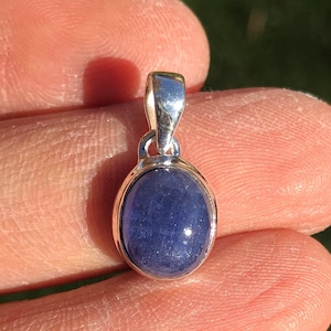 Tanzanite and .925 Sterling Silver Pendant