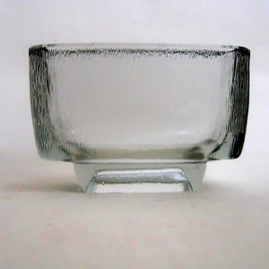 Jardiniére by Frantisek Vizner,  for Rudolfova Hut, 1960&#39;s Sklo Union Czech Modernist glass vase.