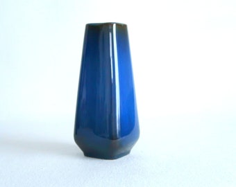 Sven Jonson 'Lagun' lapis blue vase (nr. 4) for Gustavsberg, Sweden