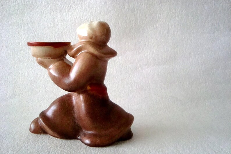 Monk Figurine Candle Holder by Eckhardt & Engler Vintage Art Etsy