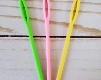 Plastic Yarn Sewing Needles, Weaving Needles, Darning Needles, Wreath Makers Accessories, Crochet or Knitting Accessories