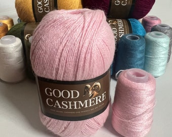 Mongolian Cashmere Yarn, Antipilling Super Soft, Sport Weight