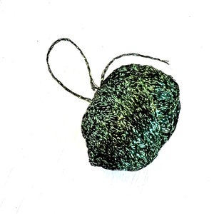 Sparkle yarn, gloss and shine yarn, lurex, metallic yarn Green Glitter Luxury Lurex Yarn soft sparkly, shiny