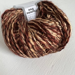 Flamme Duo Brown Shades Ice Yarn 90 % Acrylic/ Polyamide