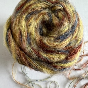 Cakes Mitchell Yellow, Blue, Gold Shades Multicolor Yarn Wool Premium Acrylic, Medium #4, 150 gr., 5.29 oz., 541 yards