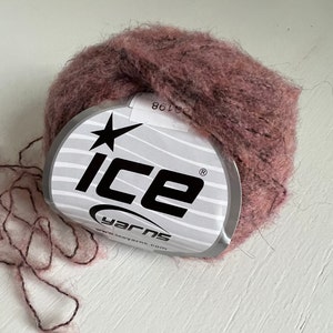 Luxury Premium Pink Shades, Salmon Shades Alpaca Blend by Ice 30 grams, 1.06 oz, 240 yards, 220 meters
