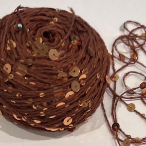 Sequin yarn Luxury Yarn sparkly, shiny decorative crochet knitting yarn