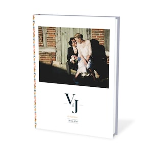 Libro degli ospiti di matrimonio liberty personalizzato con o senza foto