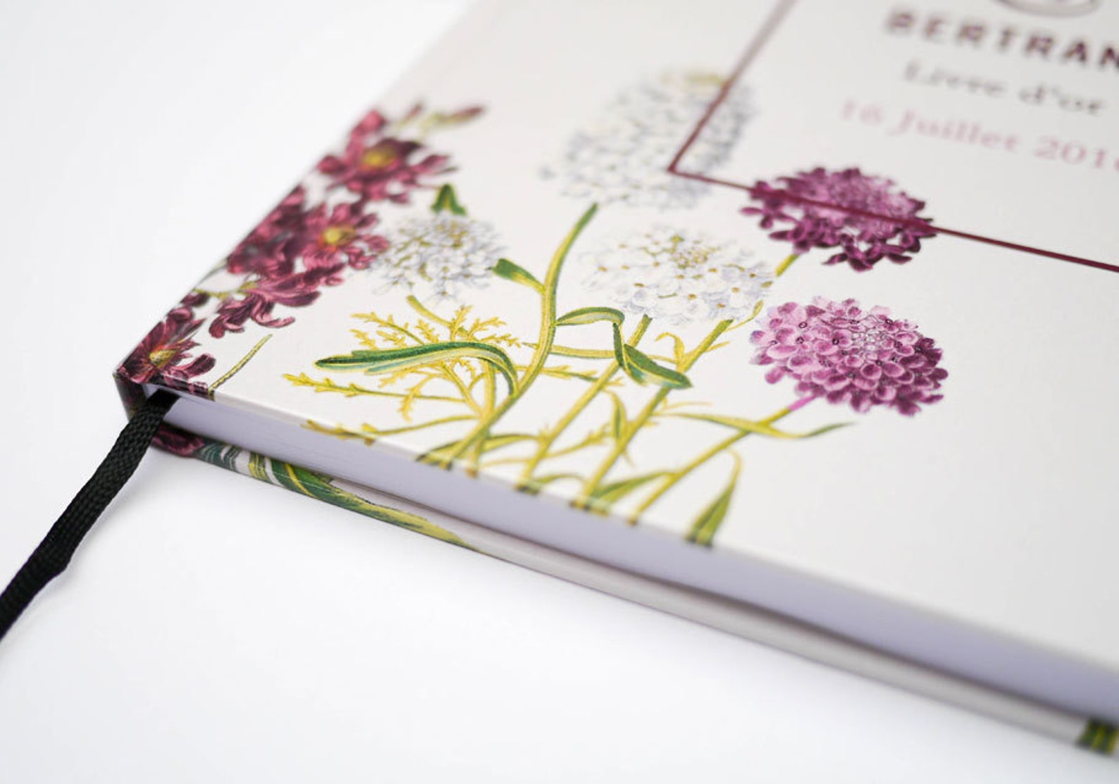 Santex Livre D'Or Mariage Bucolique 20 Pages 24cm Rose Gold - Couverture Rigide Vinyle