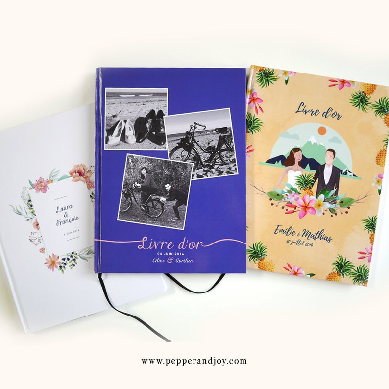 Bespoke wedding guest book with your Picture image 3