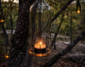 Wine Bottle Hanging Candle Holders (x6)